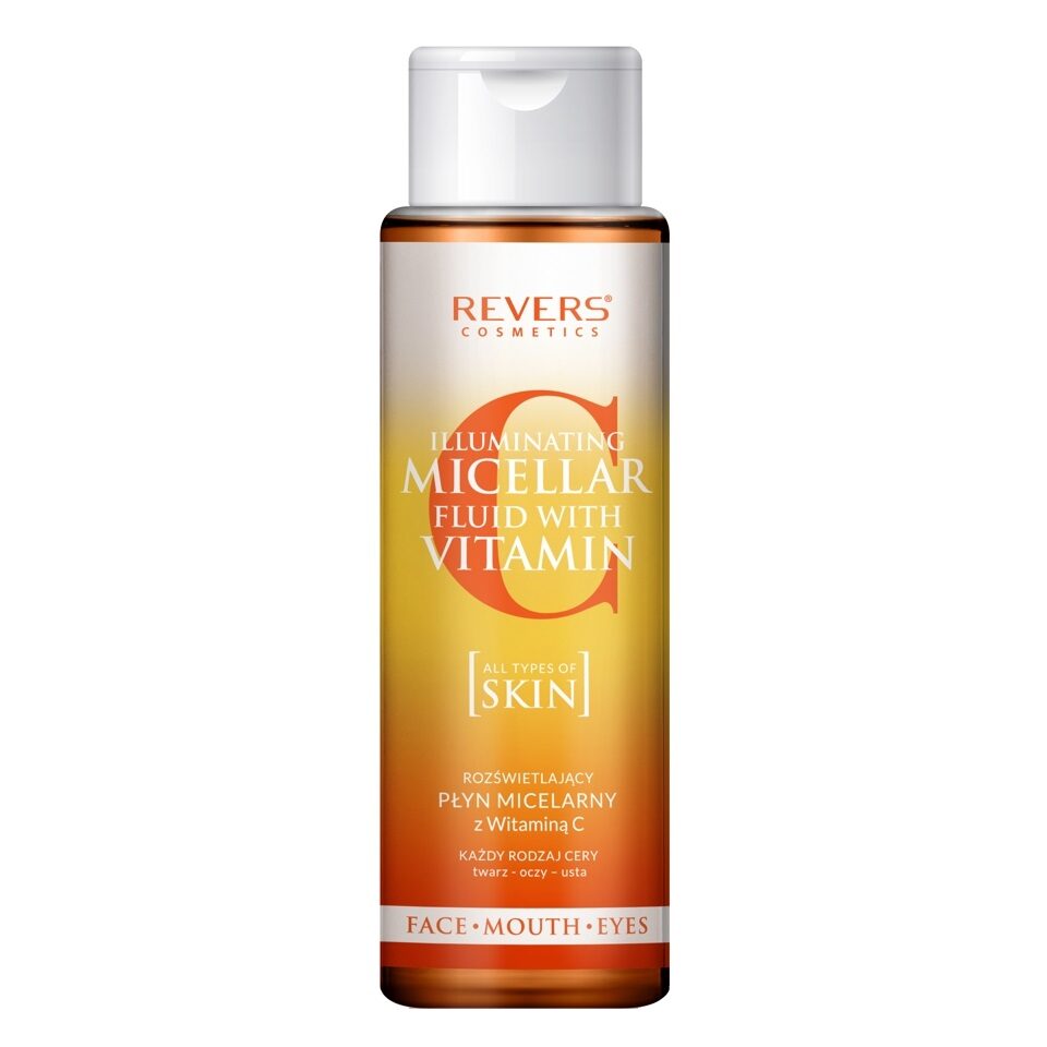 Apa micelara cu efect iluminator, cu vitamina C si extract din fructe de acai, Revers,400ml