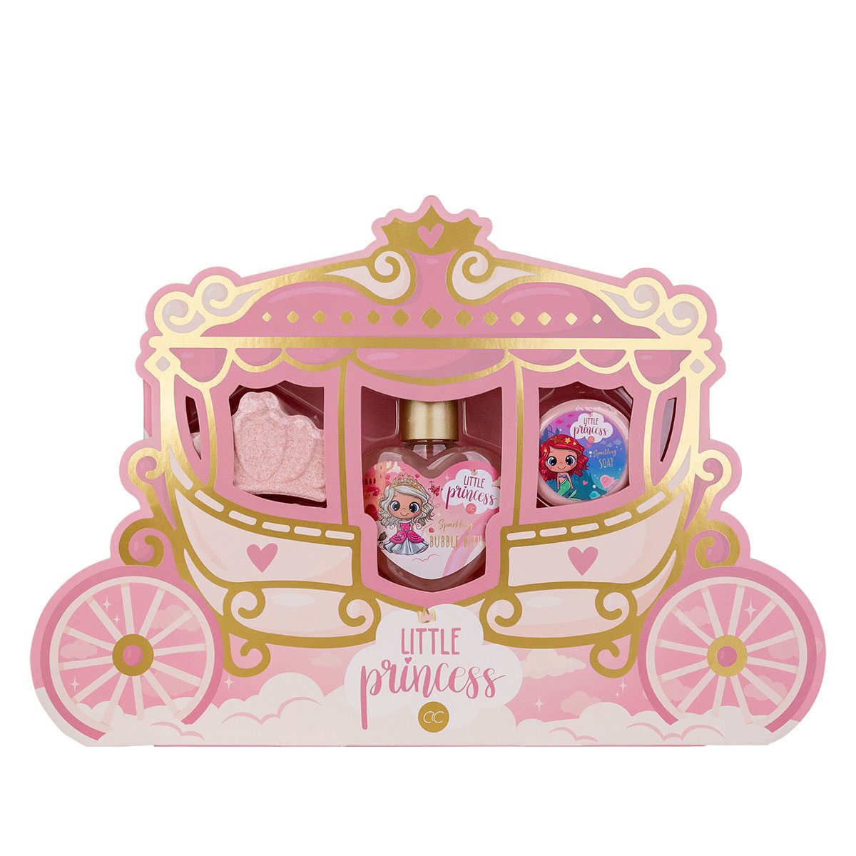 Set 80 ml spumant de baie, 50 g bomba de baie, 20 g sapun solid, Accentra 6057148, cheescake si capsuni
