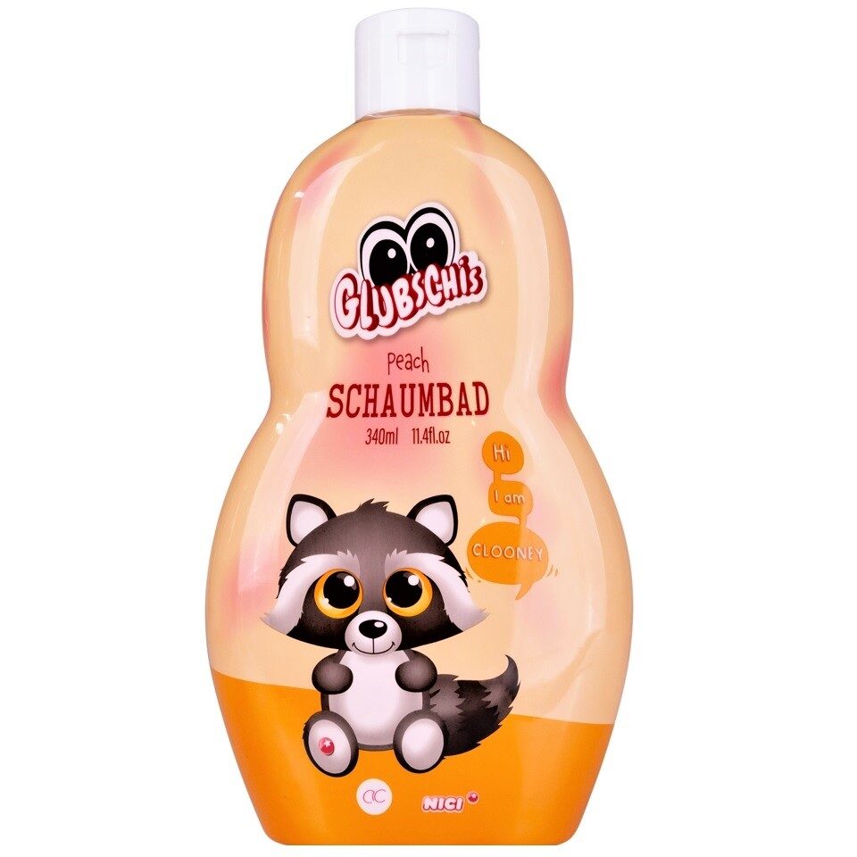 Spuma de baie copii Glubschis, Accentra, 8156368, 340 ml, piersica