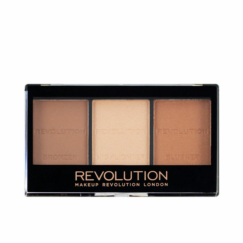 Makeup Revolution, Ultra Sculpt & Contour, Contouring Palette, C04 Ultra Light/Medium, 3 Shades, 11 g