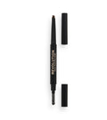Makeup Revolution, Duo Brow Definer, Eyebrow Cream Pencil & Brush 2-In-1, Medium Brown, 0.25 g