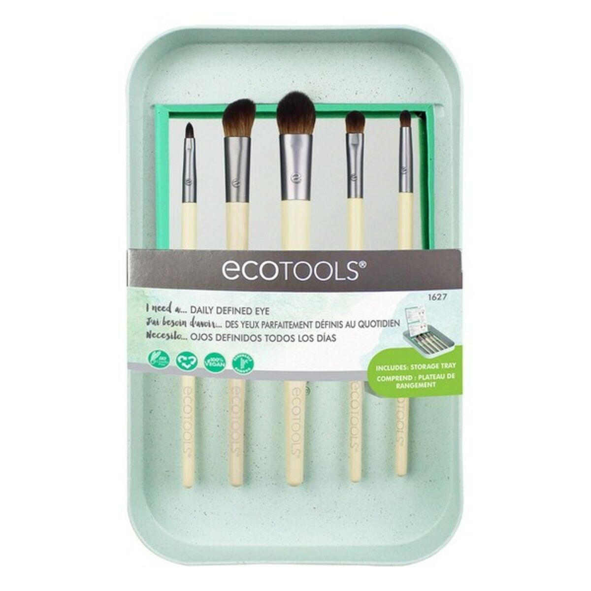 Set, EcoTools, Daily Defined, Eye Brush, 5 pcs