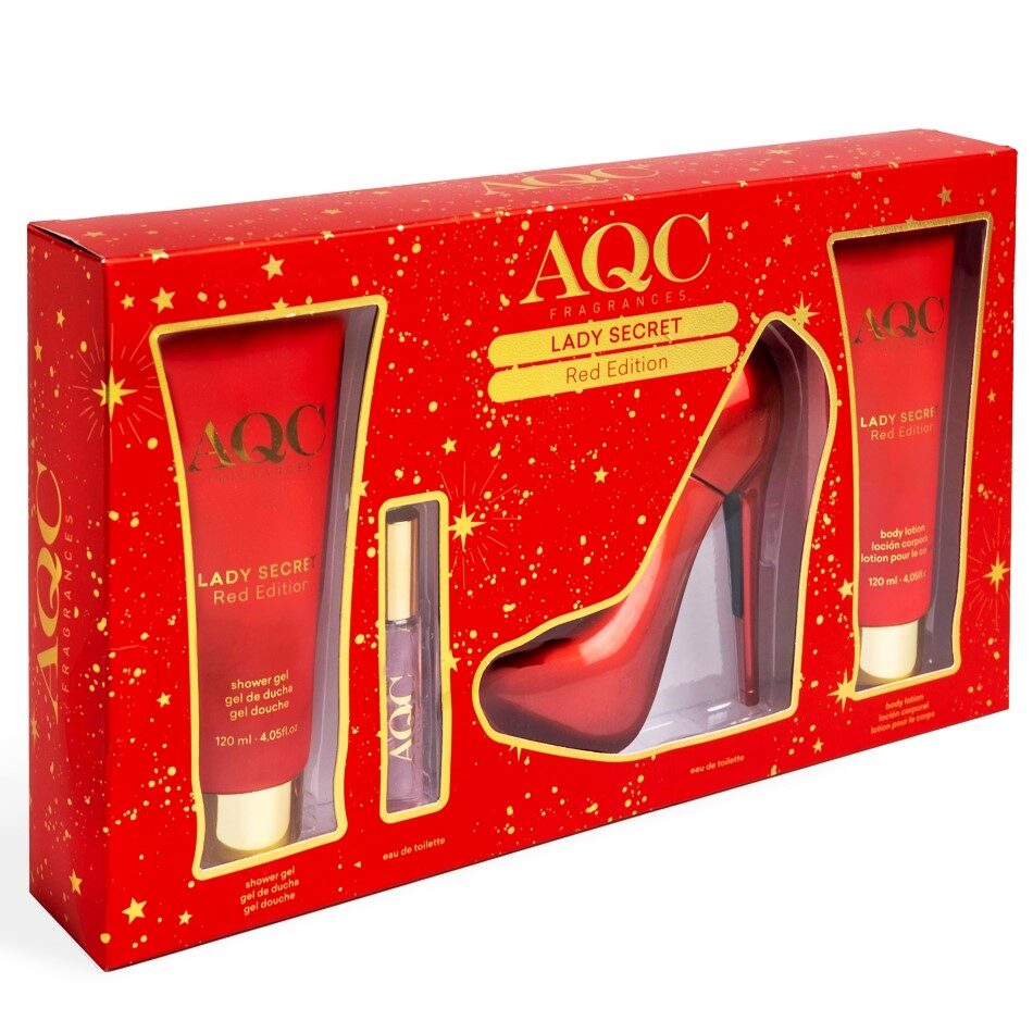 Set produse de ingrijire Lady Secret Red Edition, pentru femei, Aquarius, 355ml