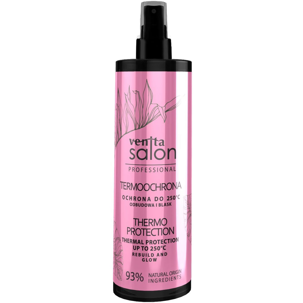 Spray pentru coafat cu protectie termica pana la 250°C, Henna Care, Venita, 200ml