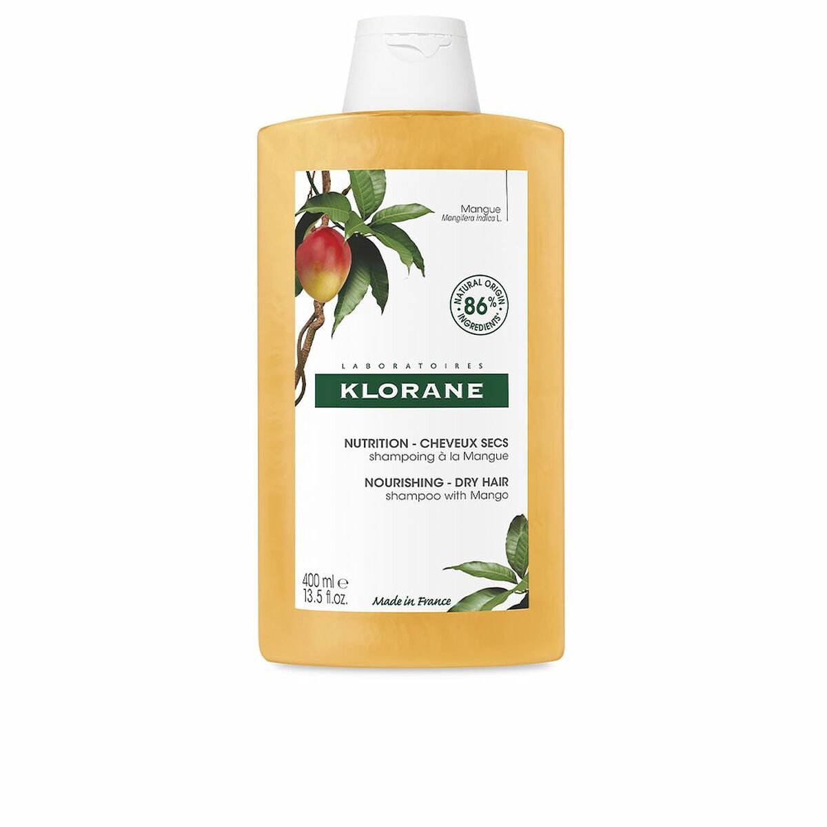 Klorane, Mango Butter Nutrition, Mango, Hair Shampoo, For Nourishing, 400 ml