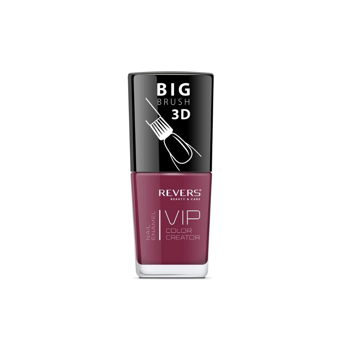 Lac de unghii Vip, 3D, Revers, visiniu, Lucios, 12 ml, Nr 013