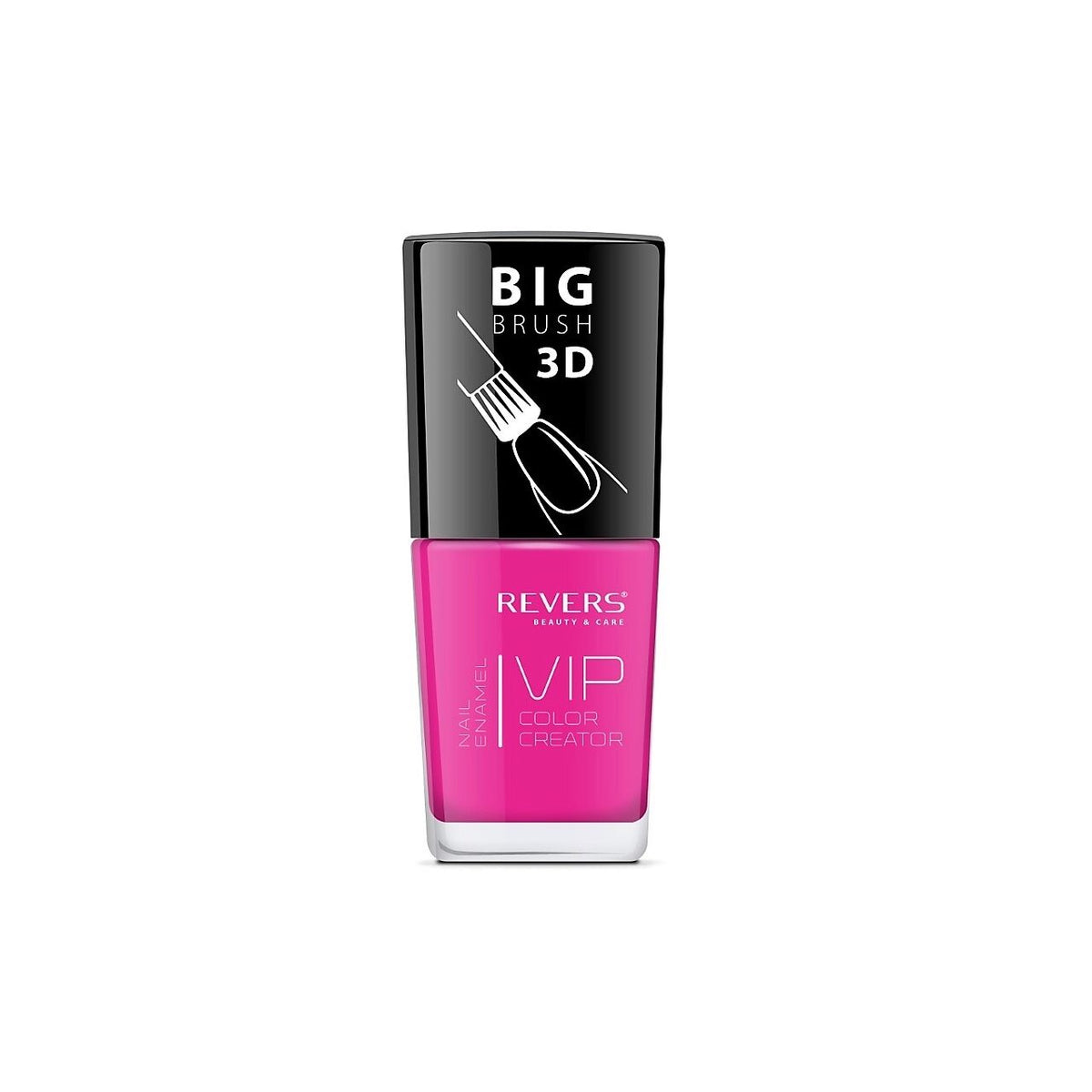 Lac de unghii Vip, 3D, Revers, nuante neon, roz, 12 ml, Nr 111 - Lucios
