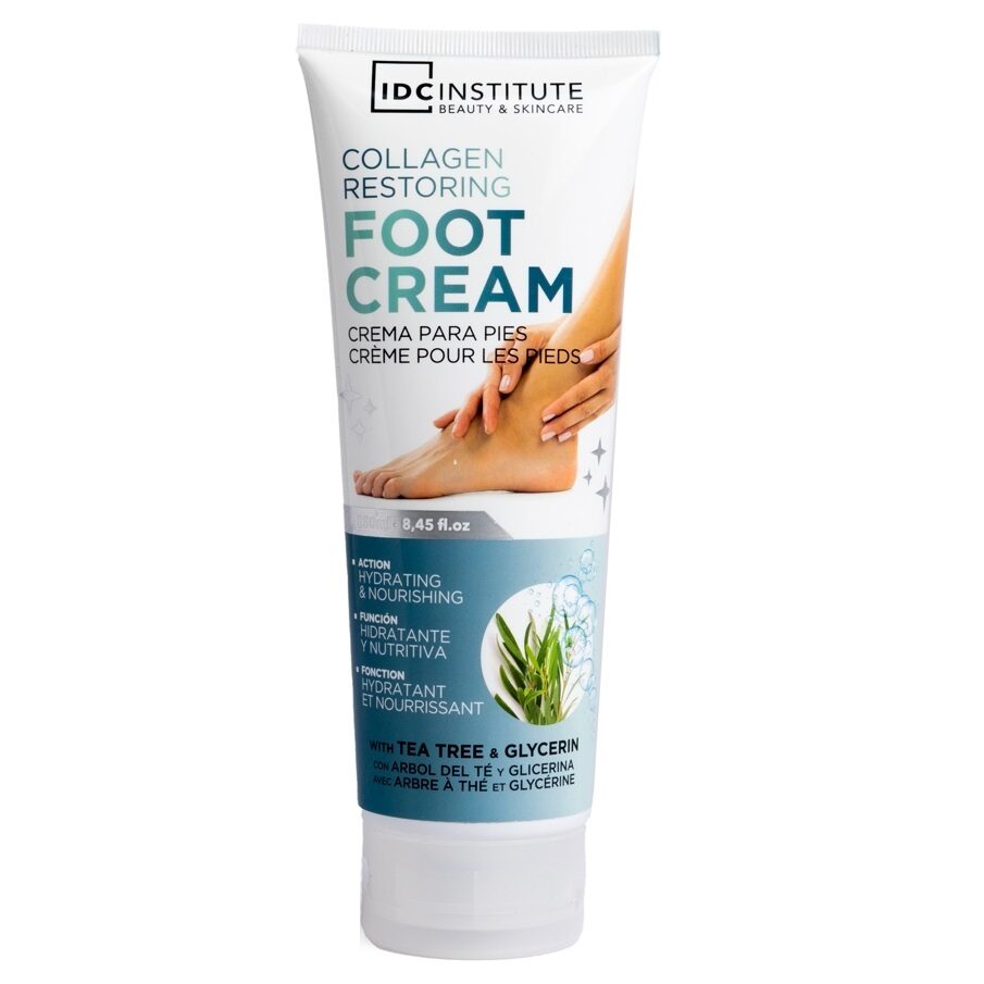 Crema regeneratoare pentru picioare cu extract de arbore de ceai si glicerina, IDC Institute 90193, 300 ml