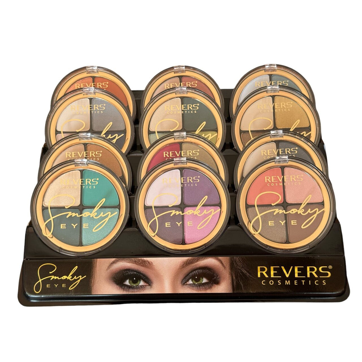 Set 12 bucati fard de pleoape Smoky Eye, Revers, Set 2 M+P