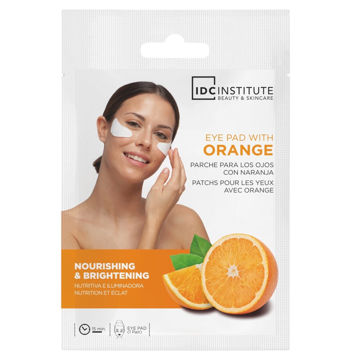 Set 2 masti pentru ochi cu extract de portocale IDC Institute 85091, 5 g