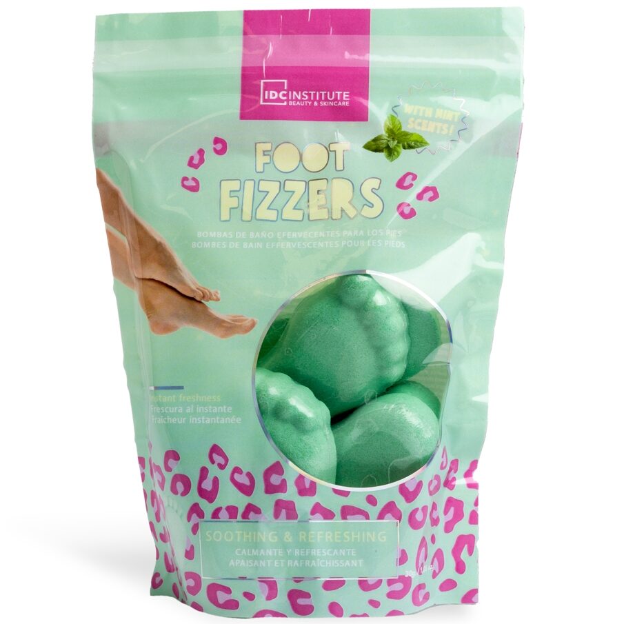 Set 4 bile de baie pentru picioare Foot Fizzers IDC Institute 90107, 30 g
