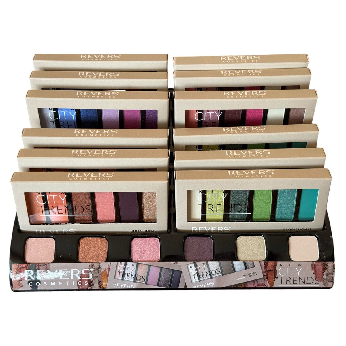 Set mix 12 farduri de pleoape New City Trends, Revers, nr 11, 12, 13, 14