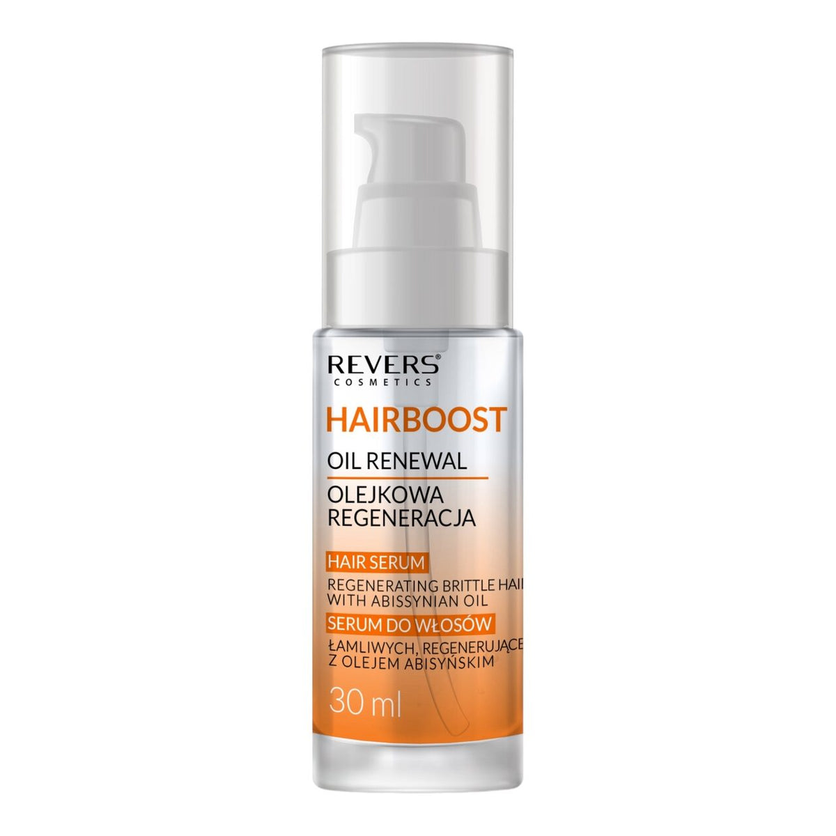 Ser regenerant pentru par fragil cu ulei abisinian, Hairboost, Revers