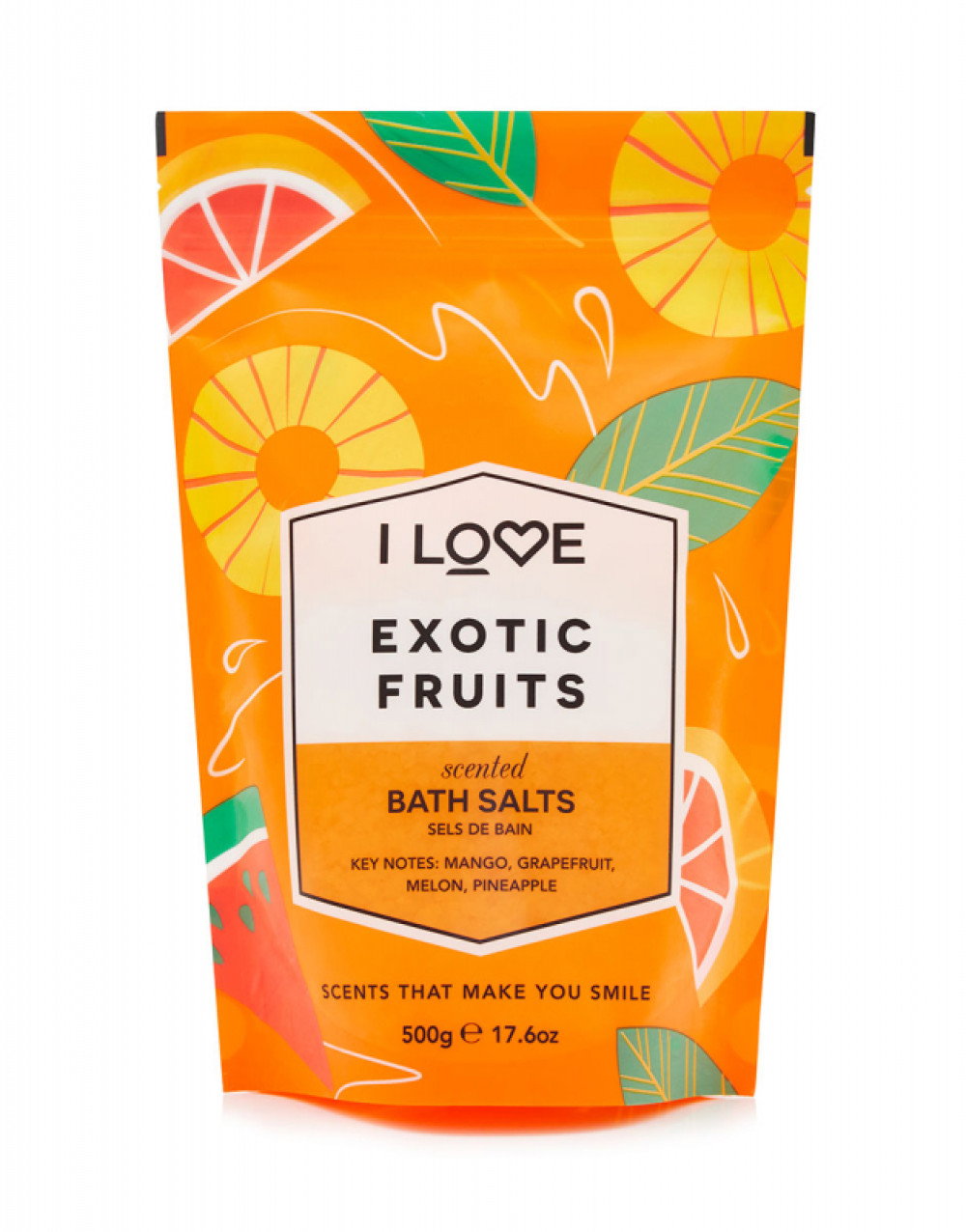 I Love, Signature Collection, Exotic Fruits, Bath Salt, 500 g