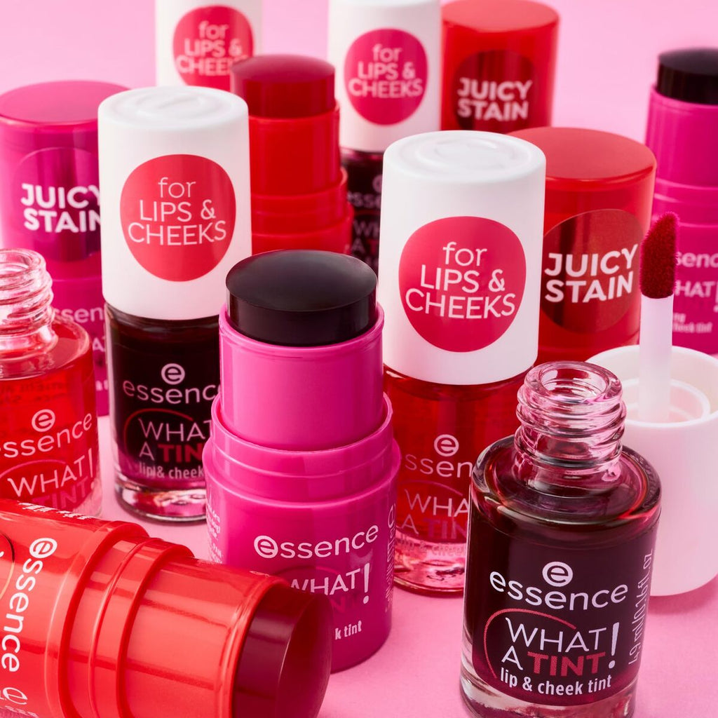 Essence, What a Tint!, Lip & Cheek Balm 2-In-1, 10, Raspberry Vibes, 5 ml