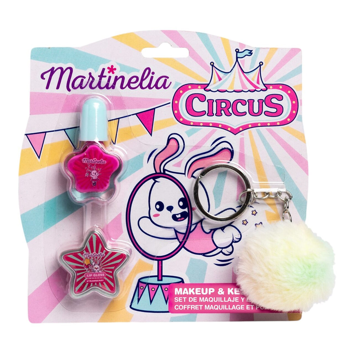 Set cosmetice cu breloc de chei Circus Martinelia 12140