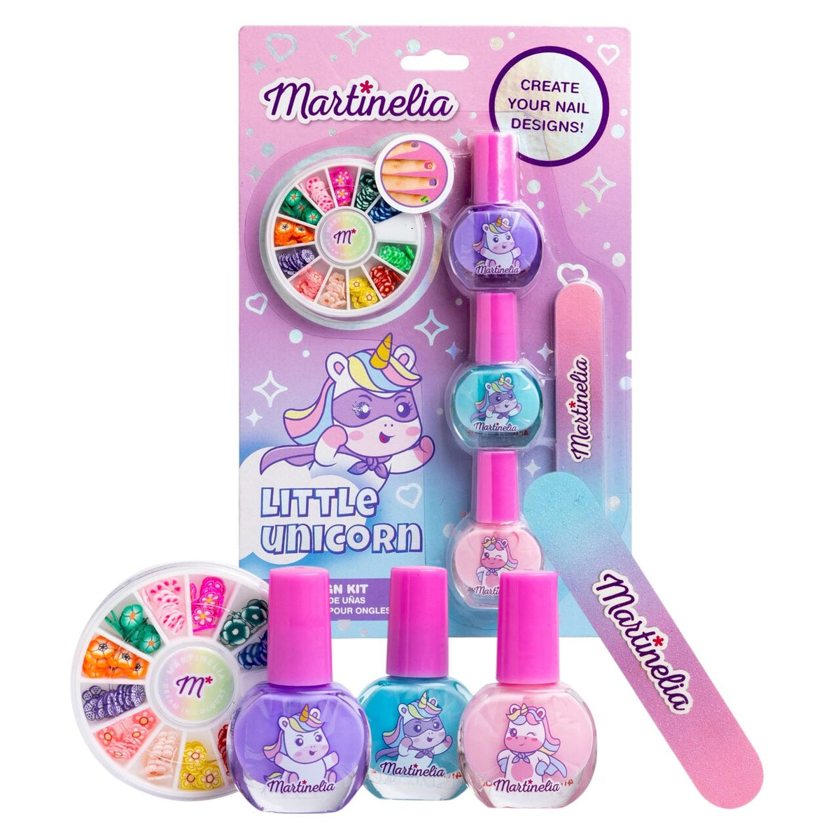 Set produse pentru decorarea unghiilor Little Unicorn, 12015, Martinelia