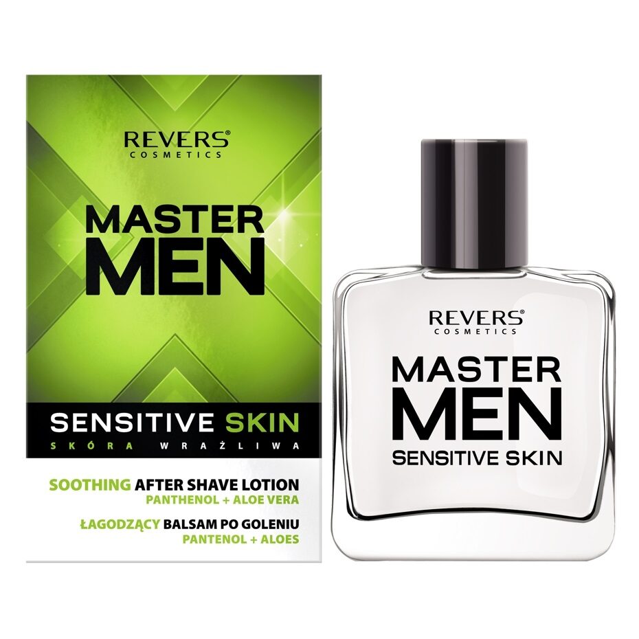 After shave balsam dupa ras, pentru ten sensibil cu panthenol si aloe vera, Revers, 100ml