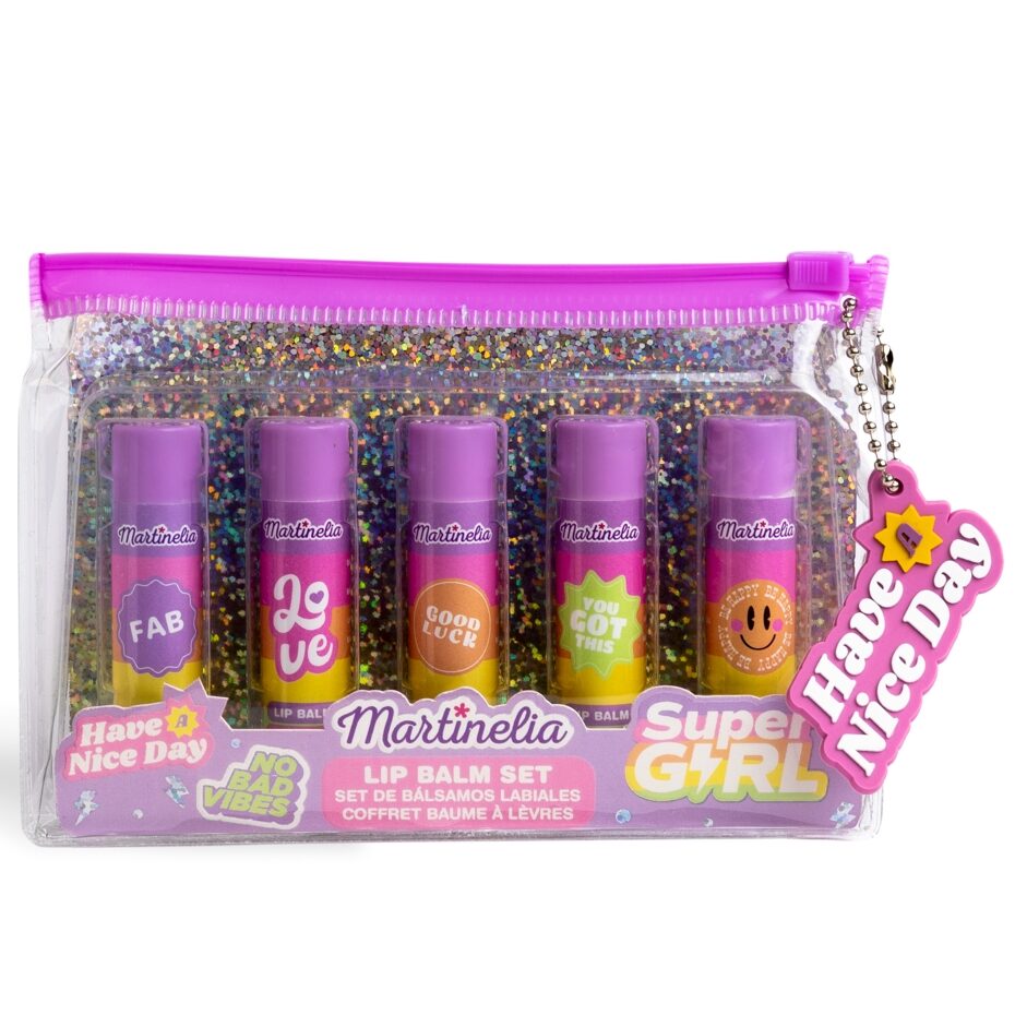 Set 5 balsam de buze cu arome de fructe Super Girl, 44057, Martinelia