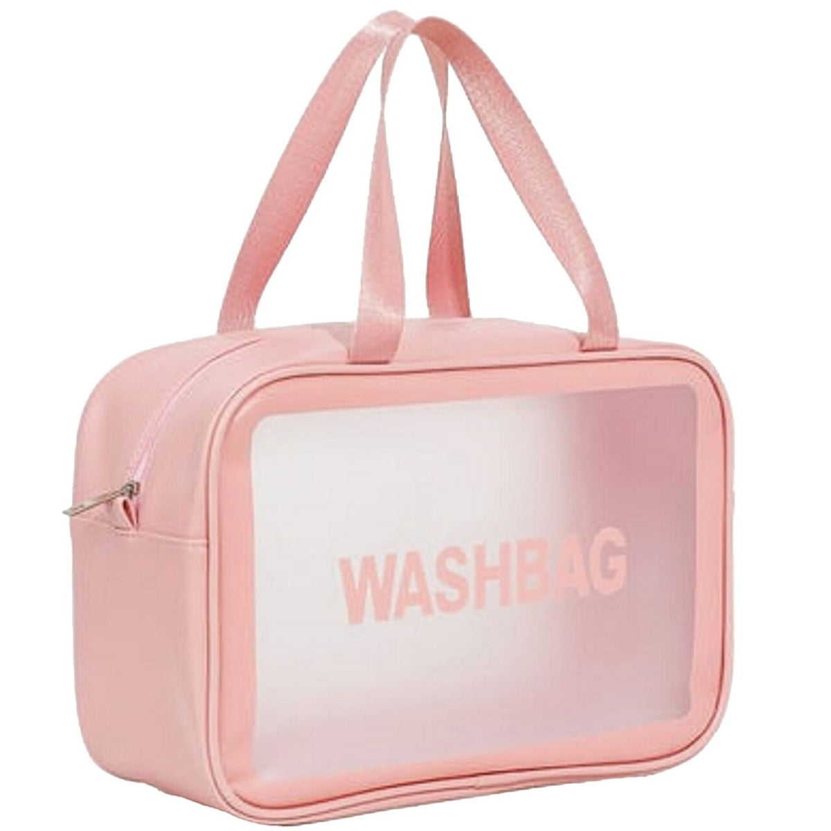 Gentuta cosmetica impermeabila, pentru femei, WashBag Top Choice 99328, roz