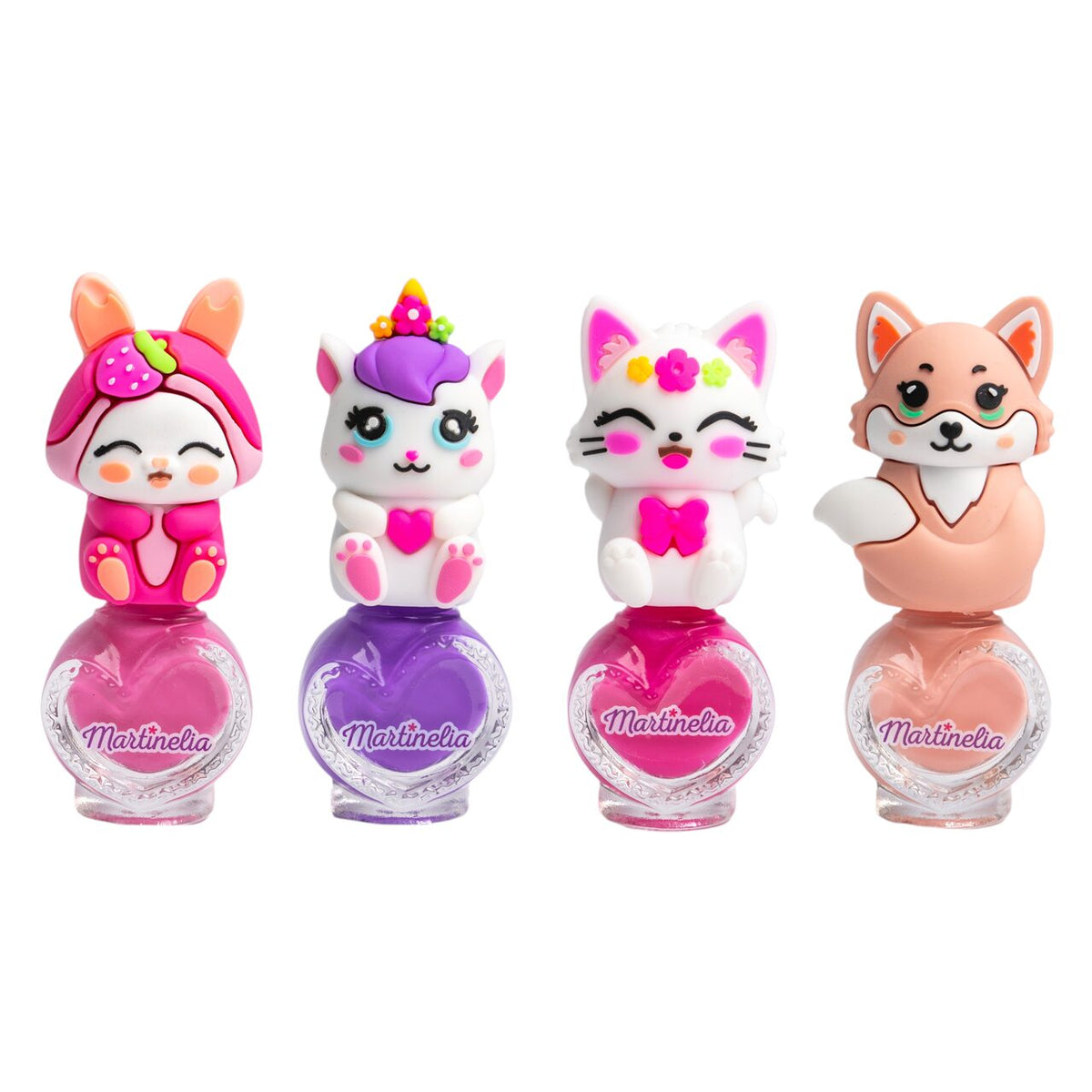 Set 4 bucati Lac de unghii Friendly Animals, 44107, Martinelia