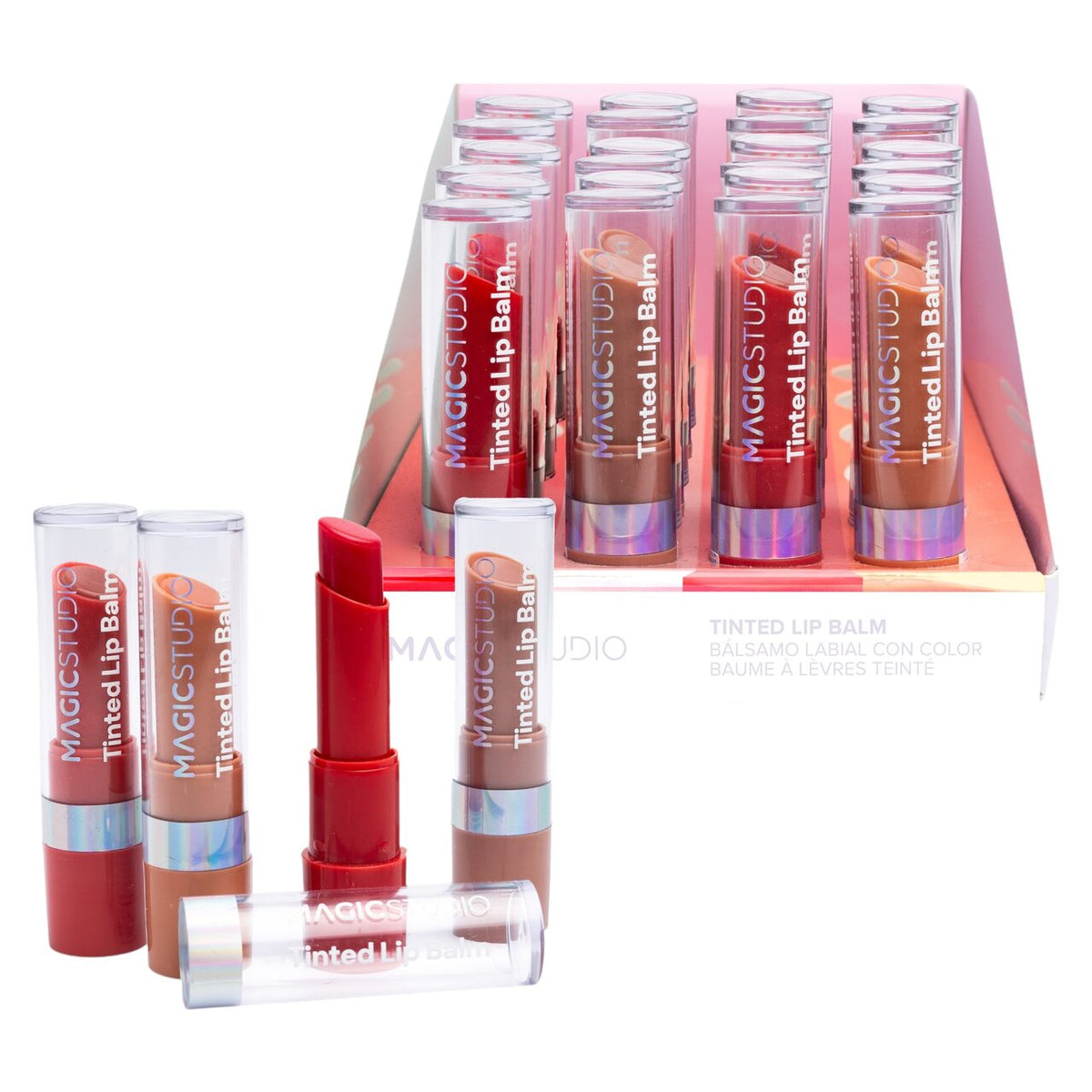 Set 24 balsam buze colorant, Glow Tinted 99029, Magic Studio