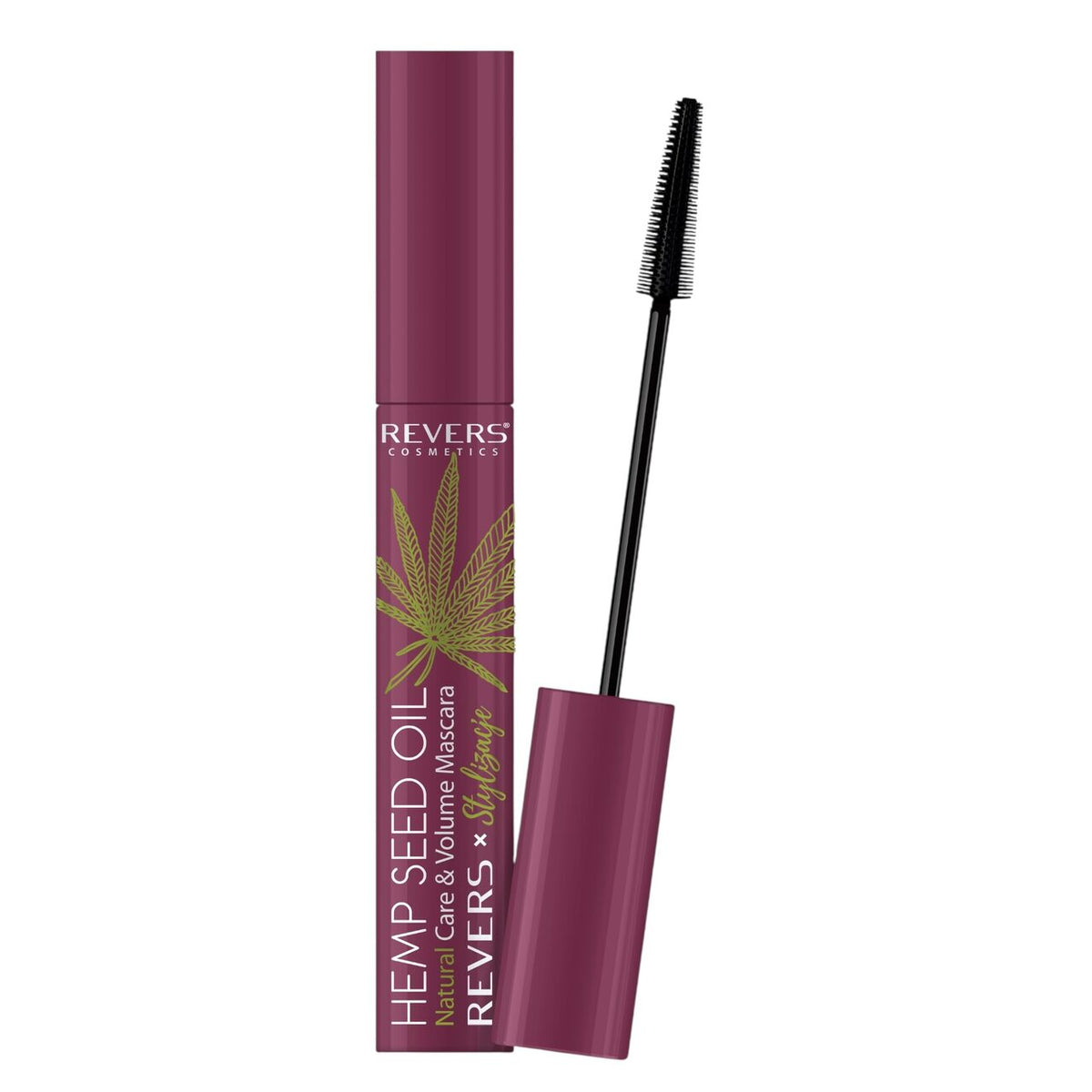 Mascara cu Ulei din Semințe de Cânepă, Burgundy, Revers, 10ml