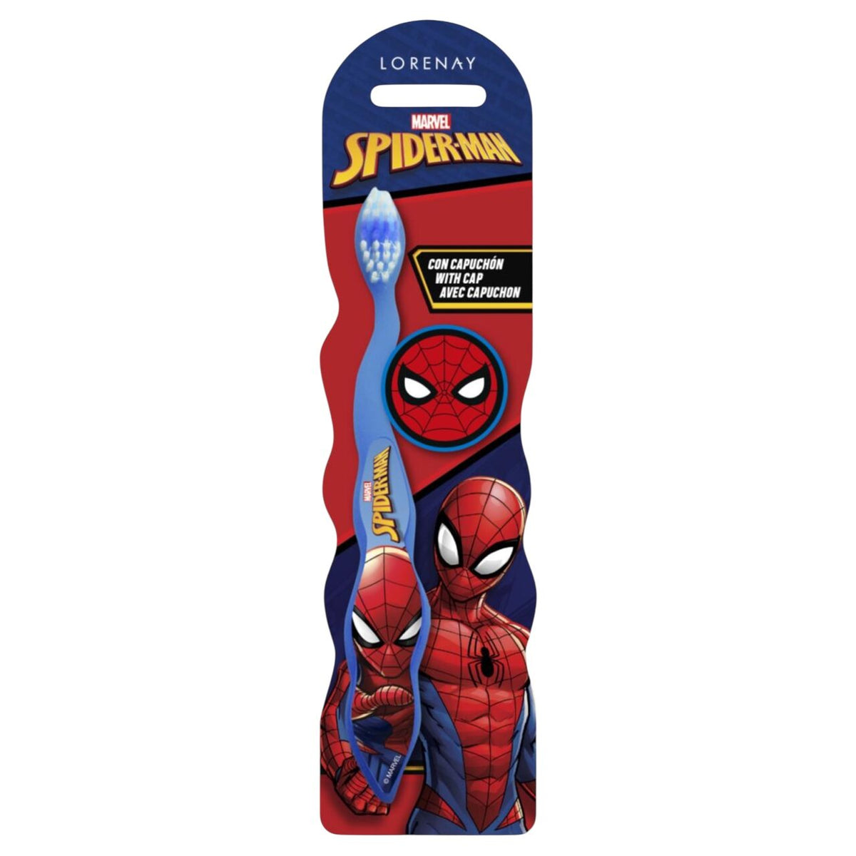 Periuta de dinti pentru copii, cu capac, Spiderman, 2565
