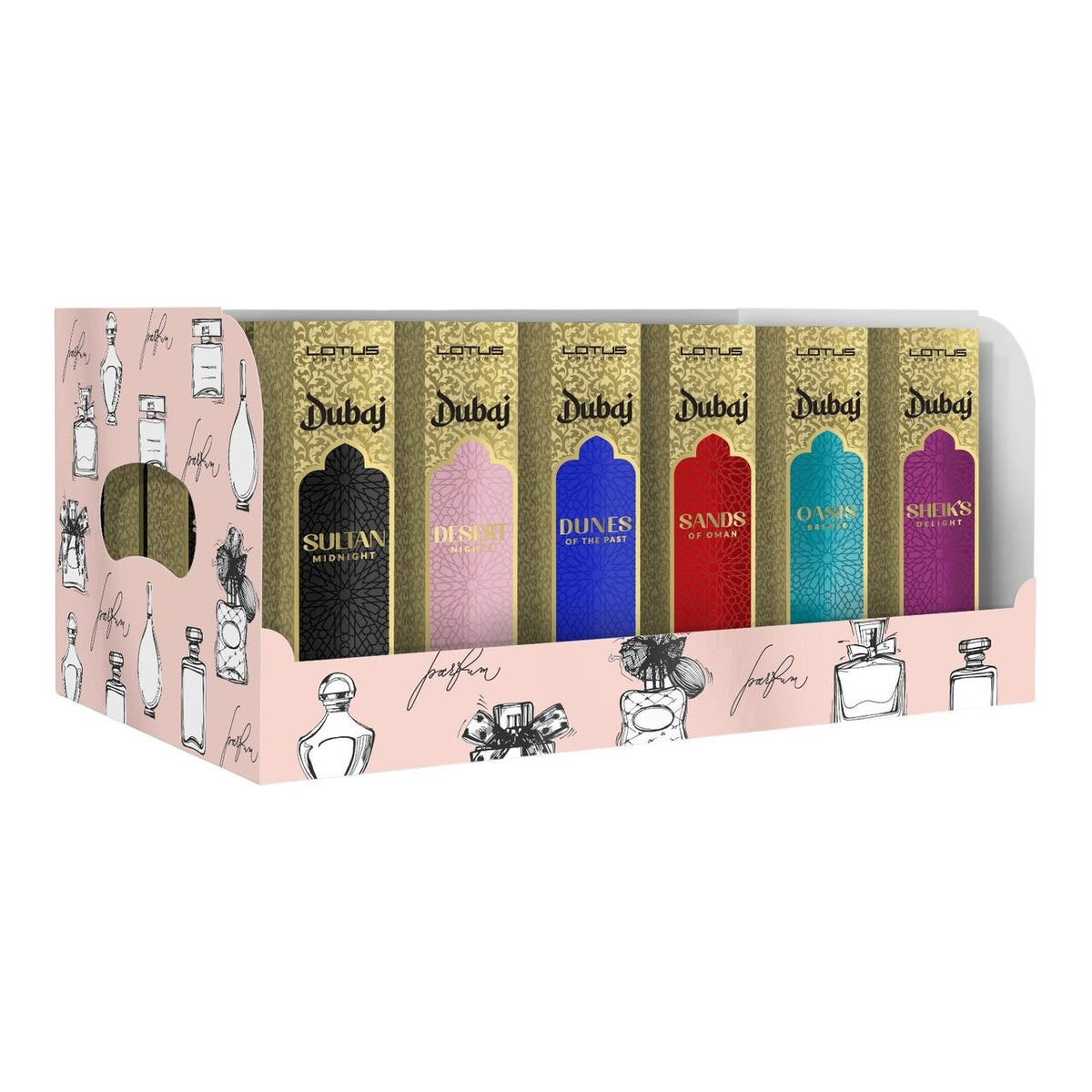 Set Parfumuri Unisex Lotus Dubaj (30 buc + 6 testere)