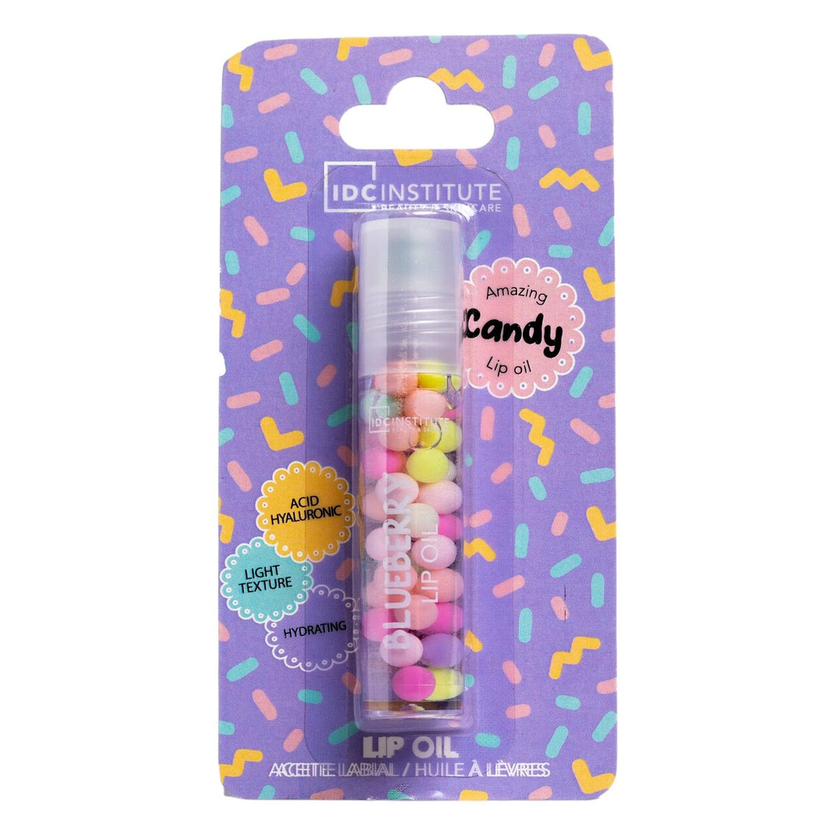 Ulei de buze Candy Bluberry, 12208, IDC Institute, 3 ml, aroma de afine