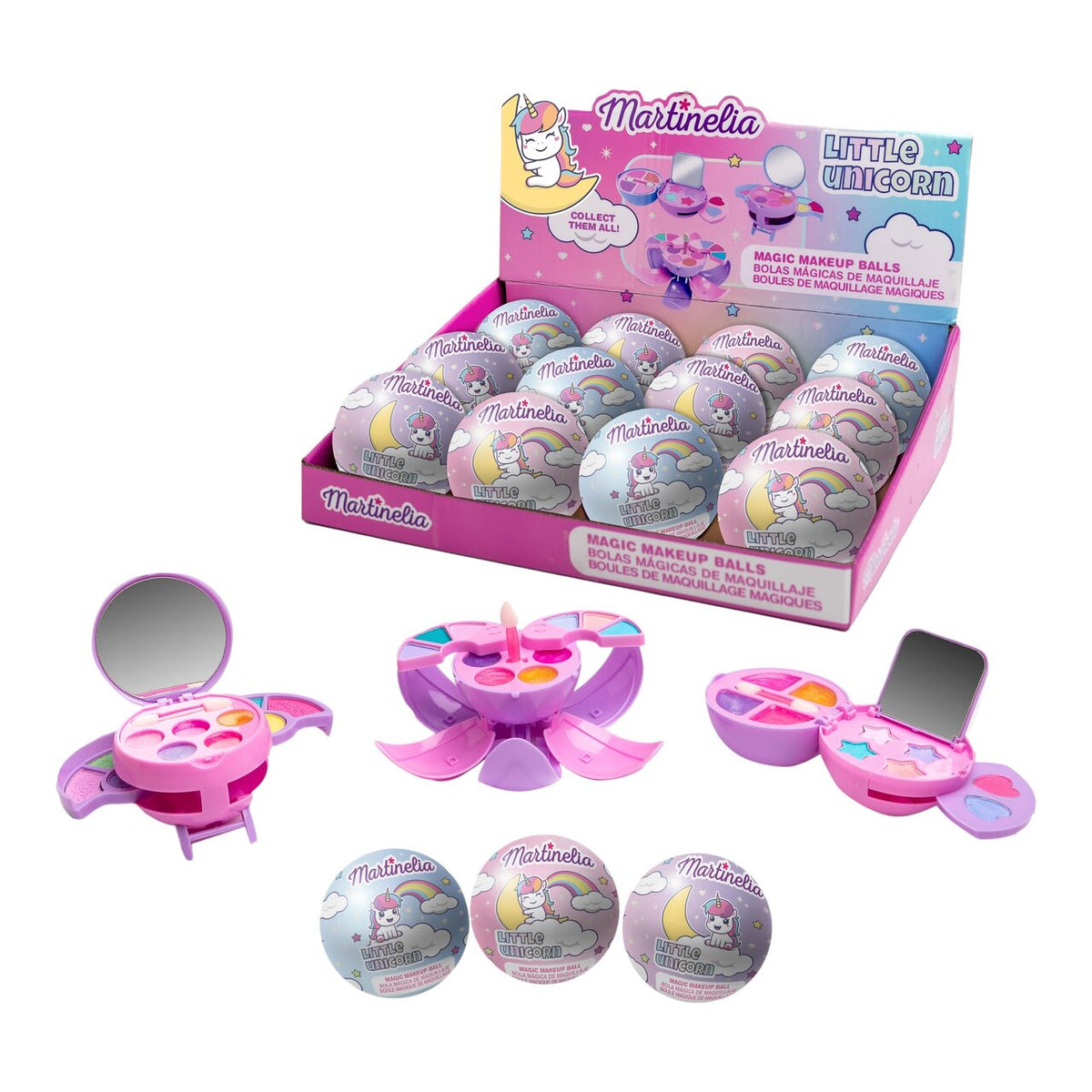 Set 12 Bile machiaj Magic Little Unicorn, Martinelia, 85507