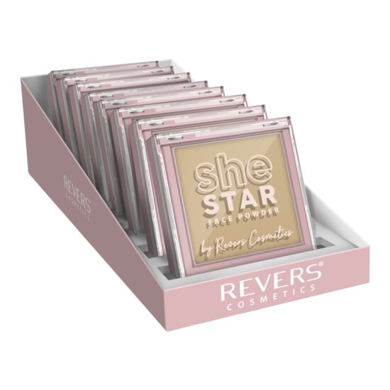 Pudră compactă She Star, set 8 bucăți, Revers, 10 g
