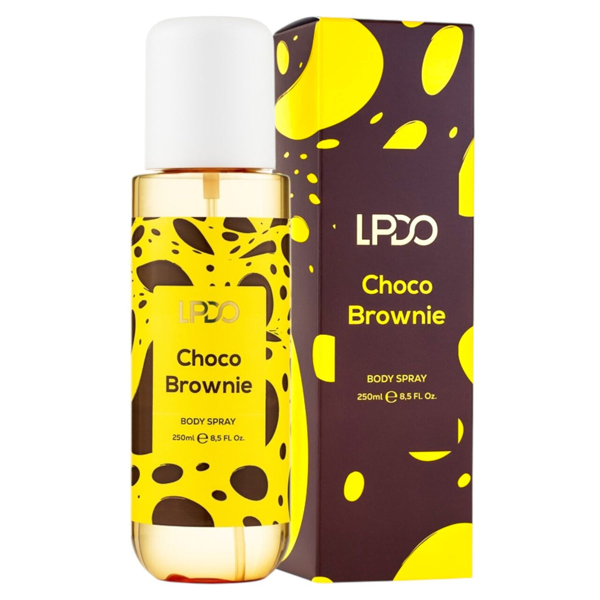 Spray corp Choco Brownie, ciocolata, vanilie, cafea, 250ml, LPDO