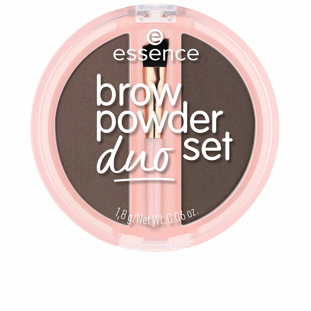 Essence, Duo Set, Matte, Eyebrow Powder, 03, Dark, 1.8 g