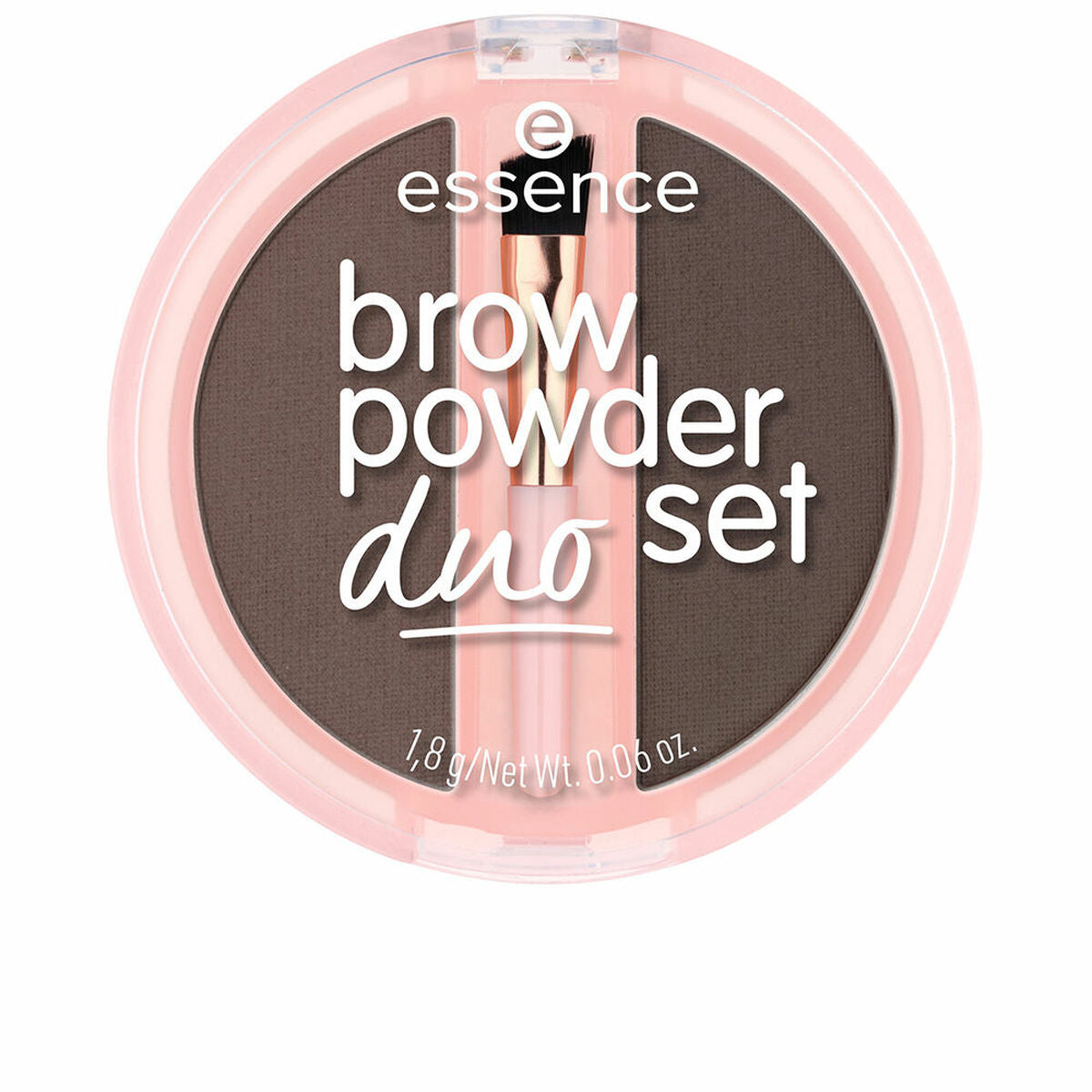 Essence, Duo Set, Matte, Eyebrow Powder, 03, Dark, 1.8 g