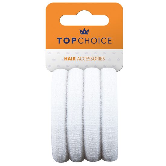 Set 4 bucati Elastic de par Top Choice, pentru scoala, 22579