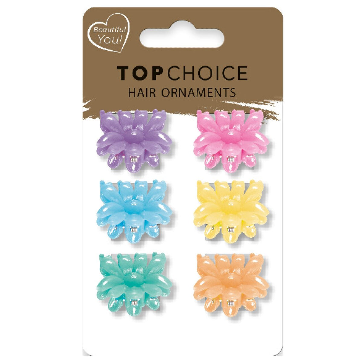 Set 6 Clestisori de par, pentru copii, Top Choice 25471