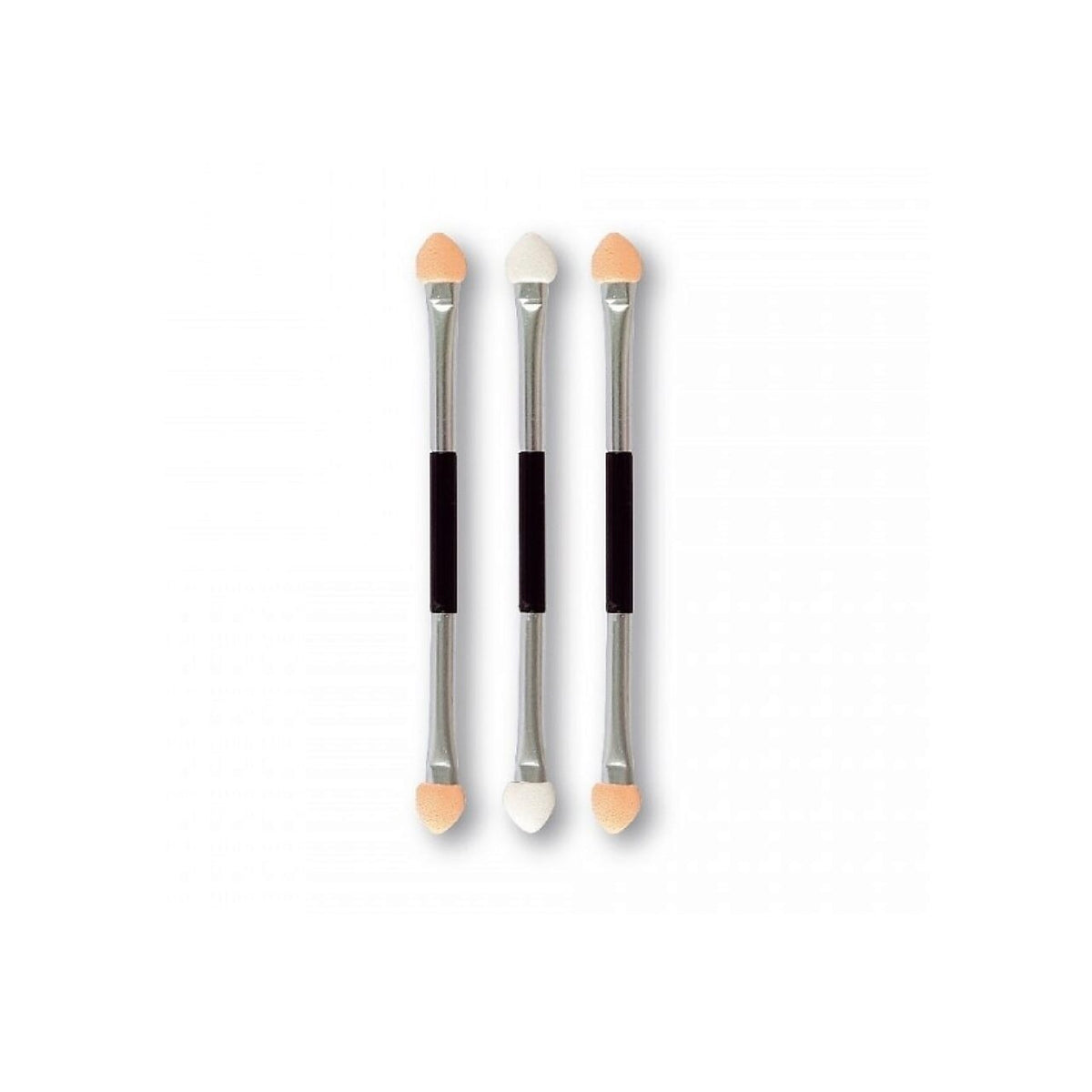 Set 3 bucati Aplicator dublu pentru fard de pleoape, Top Choice
