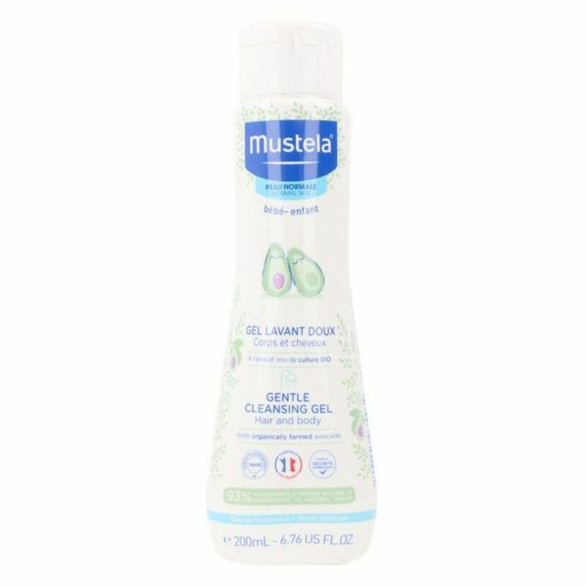 Mustela, Mustela, Avocado, Gentle Cleansing, Cleansing Gel, For Face & Hair, 200 ml