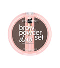 Essence, Duo Set, Matte, Eyebrow Powder, 03, Dark, 1.8 g