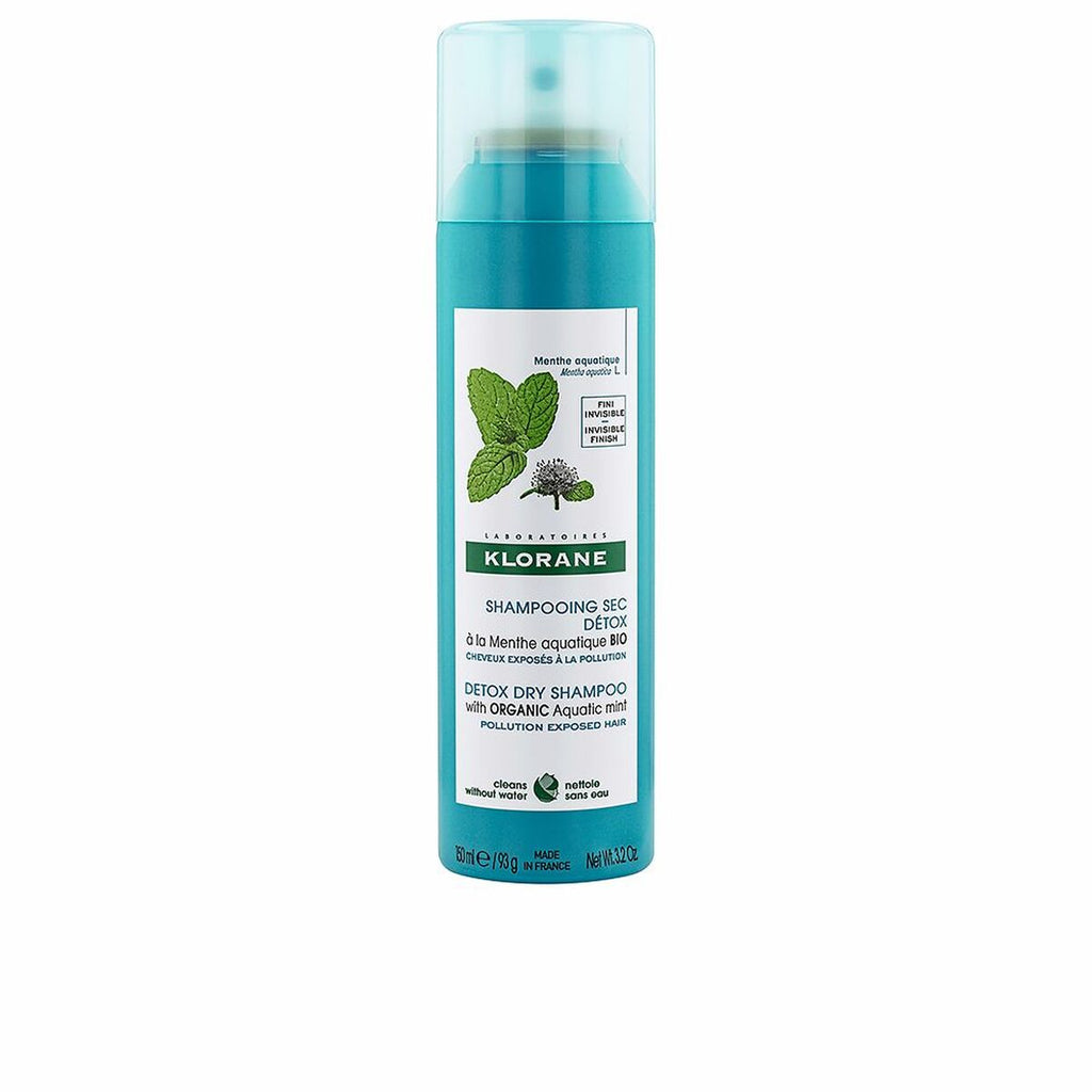Klorane, Detox, Mint, Hair Dry Shampoo, Clarifies, 150 ml