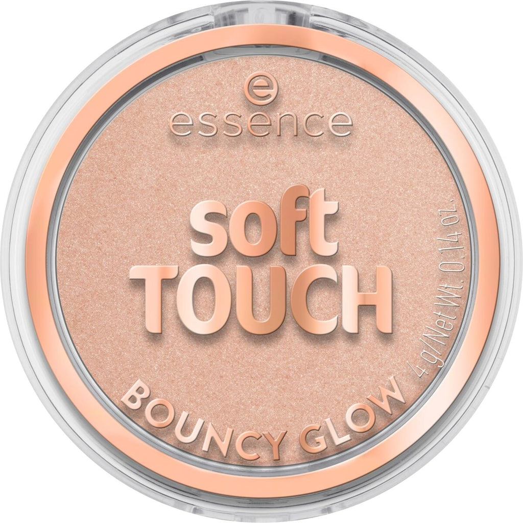 Essence, Soft Touch Bouncy Glow, Illuminating, Blush Highlighter Compact, 20, Glazed Dew, 4 g