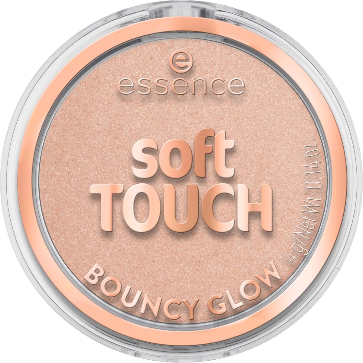 Essence, Soft Touch Bouncy Glow, Illuminating, Blush Highlighter Compact, 20, Glazed Dew, 4 g