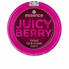 Essence, Juicy Berry Tinted, Lip & Cheek Balm 2-In-1, Violet, 3 g