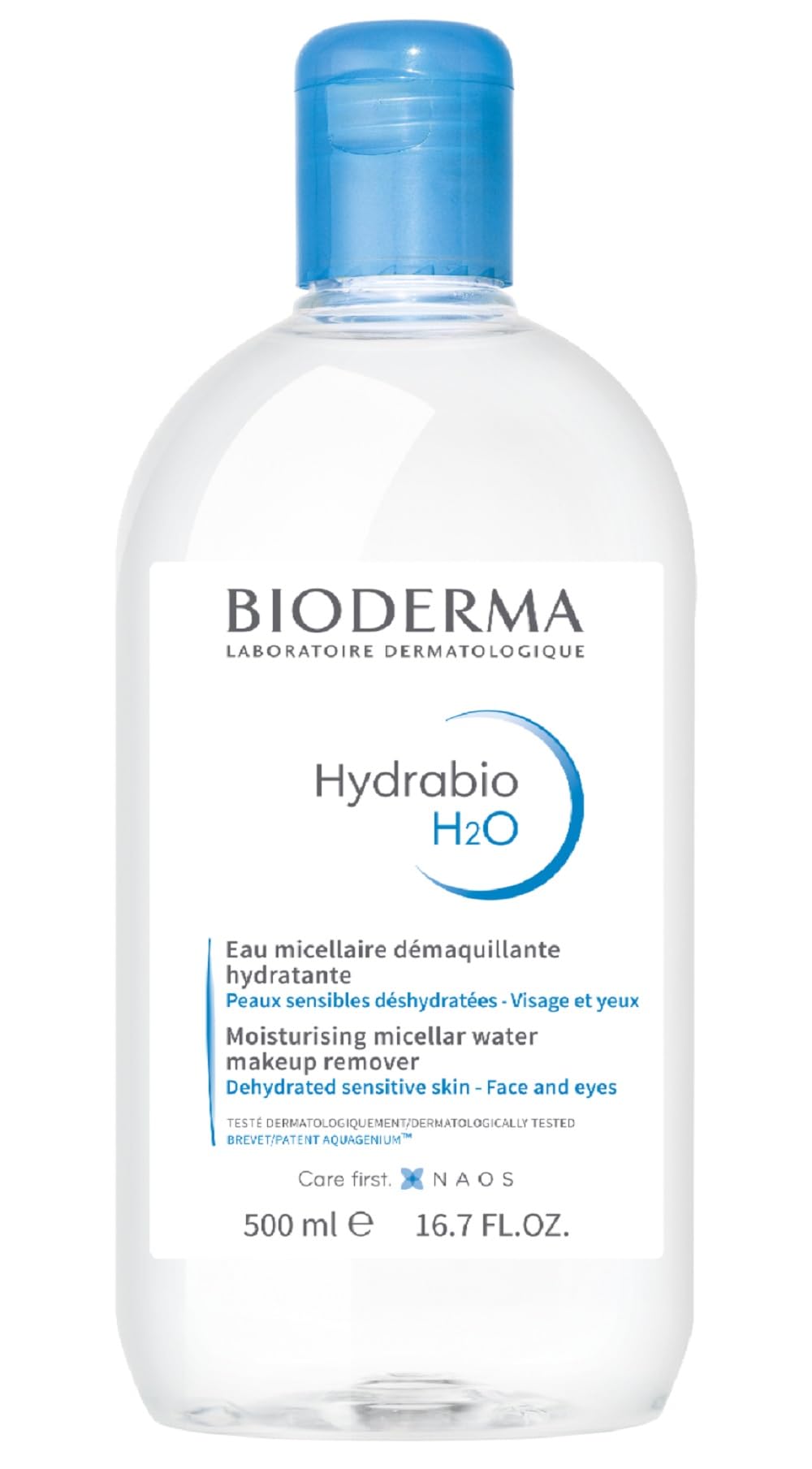 Bioderma, Hydrabio H2O, Cleansing, Micellar Water, For Sensitive & Dry Skin, 500 ml