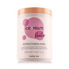 Inebrya, Ice Cream Keratin, Hair Treatment Cream Mask, Restructuring, 1000 ml