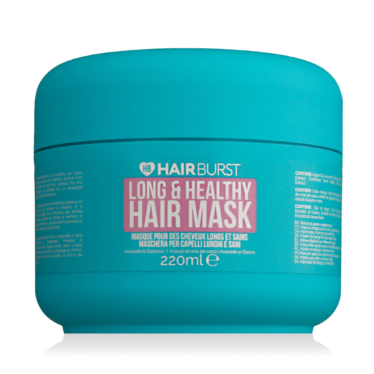 Hairburst, Long & Healthy, Hair Treatment Cream Mask, Hydrating & Nourishing, Weekly, 220 ml