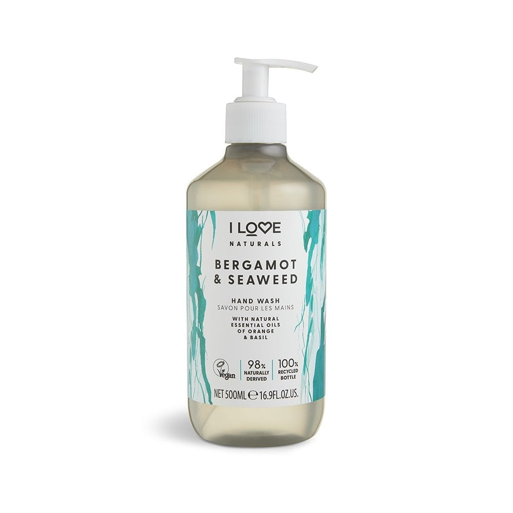 I Love, Naturals Collection, Bergamot & Seaweed, Liquid Soap, For Hands, 500 ml