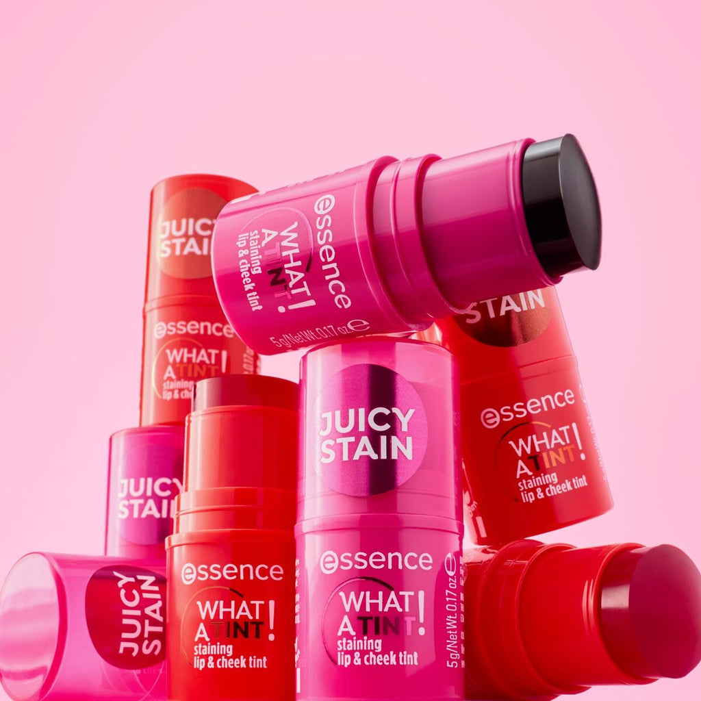 Essence, What a Tint!, Lip & Cheek Balm 2-In-1, 10, Raspberry Vibes, 5 ml