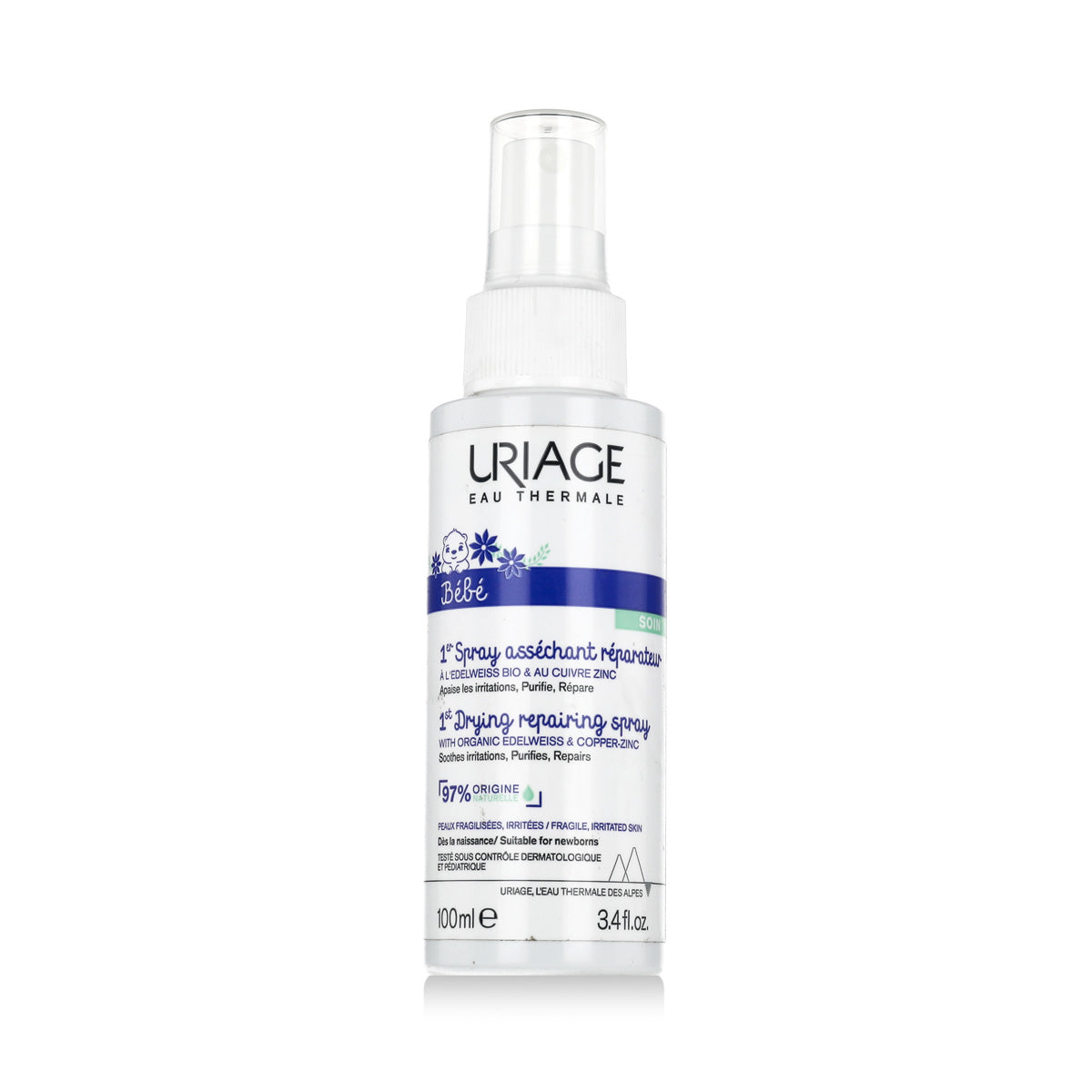 Uriage, 1er Bebe, +Zn, Anti-Irritation, Spray, 100 ml